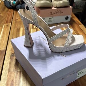 Madden Girl Light Pink Embellished Heels